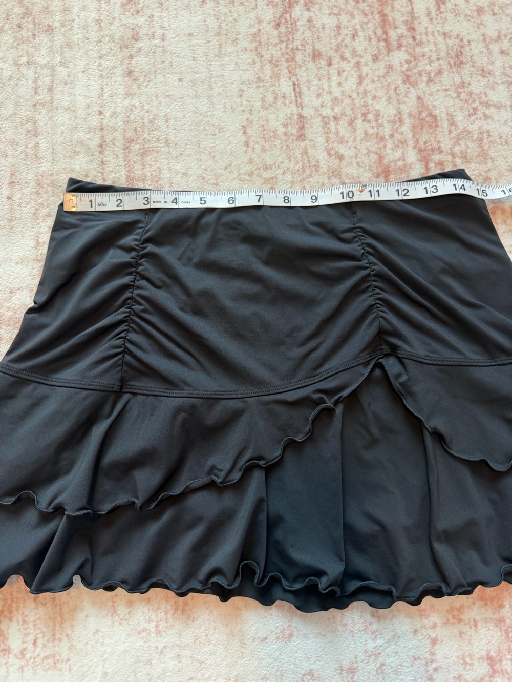 Athleta Sunkiss Ruffle Swim Skirt Cover Up - Black - Picture 3 of 6